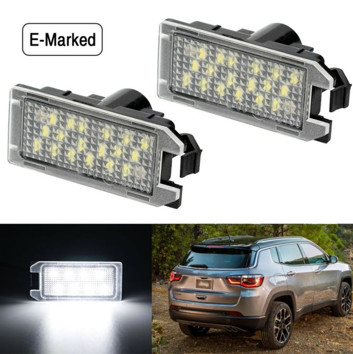 ไฟป้ายทะเบียน-led-ป้ายทะเบียน6000-6500k-สำหรับหลบ-viper-2013-2017สำหรับ-jeep-for-patriot-2014-2017