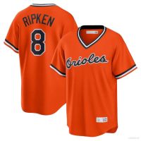 Top-quality Plus MLB Baltimore Orioles Baseball Tshirts No.8 Ripken Jersey Sports Tee Plus Size Player Version Unisex