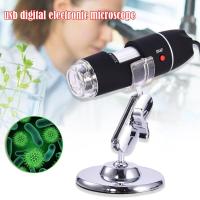 【Thriving】 yiyin2068 8 LED Digital Electronic Microscope Mega Pixels 500/1000/1600X Microscopes USB Mount Tweezers Magnification Measure and Bracket