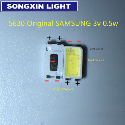 【CC】 50pcs FOR SAMSUNG Backlight 0.5W 3v 5630 white for TV Application SPBWH1532S1ZVC1BIB