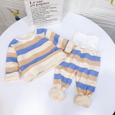 2021-plush-pajamas-baby-boy-set-clothes-for-girls-clothing-baby-boy-clothes-thermal-underwear-boy-pajamas-suit-1-5-years-old