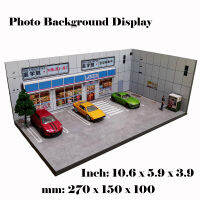 Diorama 1:64รุ่นที่จอดรถโรงรถแสดงสถานียานพาหนะ GIF