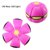 23cm Flying UFO Flat Throw Disc Ball With LED Light MusicToy Kid Outdoor Garden Basketball Game Magic UFO Deformed Flat Ball