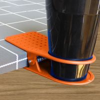 【YF】 Clip-on Cup Holder Multifunctional Non-slip for Home Office Colorful Plastic Clamp-on Stand Water Bottles Coffee