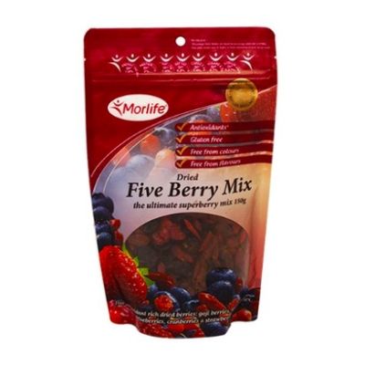 📌 Morlife Five Berry Mix 150g มอร์ไลฟ์ ไฟว์เบอร์รี่ มิกซ์ 150g (จำนวน 1 ชิ้น)