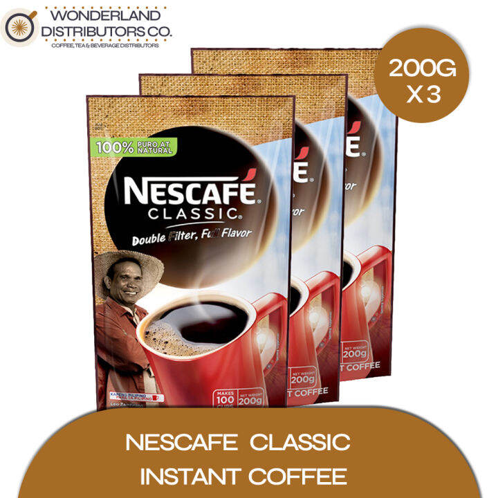 NESCAFE Classic Instant Coffee 185g - Pack of 3 | Lazada PH