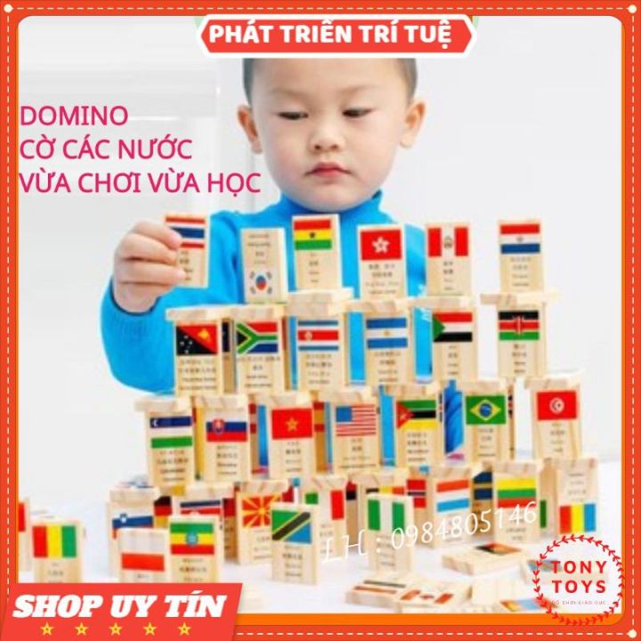 Đồ chơi trí tuệ với lá cờ các nước sẽ phát triển khả năng tư duy và rèn luyện óc logic cho bé. Với đồ chơi Domino 100 lá cờ các quốc gia trên thế giới, bé sẽ có cơ hội học hỏi và khám phá văn hóa của các quốc gia khác nhau.