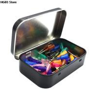 New 1PC Small Empty Metal Tin Flip Storage Box Case Organizer For Money Coin Candy Key Container Jar cans Silver Black white Storage Boxes