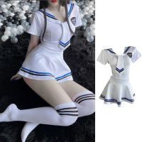 School Uniform Halloween Costumes Women Cosplay Sexy Pajamas Skirt Uniform Sailor Suit Japanese Korean Girls Jk Student