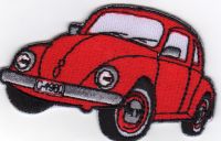 iron on patch Embroidery VW Beetle 7x4 cm ด้วง VW ตัวรีด เย็บติดผ้าประเทศไทย โลโก้ปัก มีกาวสำหรับรีด ตกแต่งเสื้อผ้า