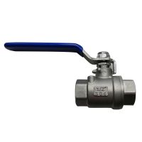 Female Straight Two-Pieces Full Ports 304 Stainless Steel Ball Valve