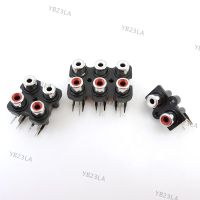 2/4/6 Hole RCA Female Stereo Audio Jack Connector Socket Adapter Video plug AV Input Row Amplifier Interface 2Pin 4Pin 6Pin YB23TH