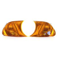 2Pcs Car Turn Signal Lamp Transparent Car Corner Light For BMW E46 1998-2001 Indicator Lights Car Accessories