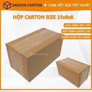 Hộp giấy carton đóng gói hàng online cho các shop size 15x8x8 cm bộ 50 cái