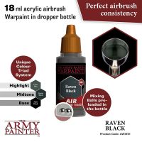 ?มีของพร้อมส่ง? Army Painter Air Raven Black - 18ml AP-AW3101 สีอะคริลิค สูตรพ่น ใช้ร่วมกับ Airbrush Water Based Acrylic