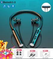TWS Neck Wireless Bluetooth 5.0 Earphones Magnetic Sports Running Headset Waterproof Earbuds Noise Reduction Headphones