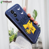 เคสโทรศัพท์มือถือสำหรับ OPPO Reno10 Pro + 5G เคสโทรศัพท์การ์ตูน Pikachu Pocket Monster Pokemon ปลอกซิลิโคนของเหลวคลุมทั้งหมดเคสป้องกันทนแรงกระแทกกล้อง