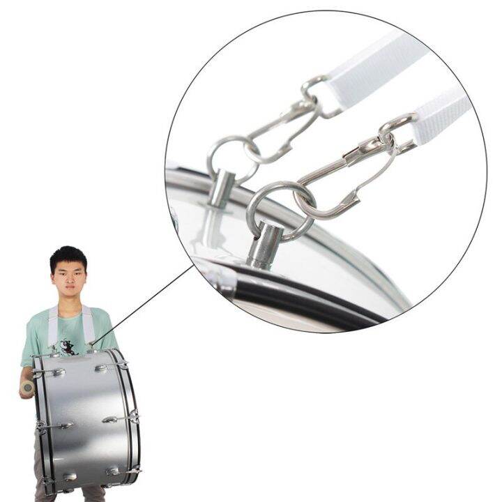 worth-buy-1-pcs-ปรับ-marching-bass-drum-สายคล้องไหล่สลิงเข็มขัดไนลอนคลิปโลหะ-percussion-instrument-อุปกรณ์เสริม