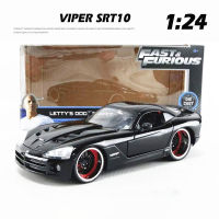 1:24 Scale โลหะขั้นสูงรถ Diecast รุ่น Fast F8 Viper SRT10รถของเล่นสำหรับ Collection