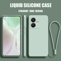 เคส Vivo Y22s case เคสกันกระแทกซิลิโคนเหลวแบบเต็มรูปแบบต้นฉบับสี่เหลี่ยมจัตุรัสตัวป้องกันกล้องด้านหลัง