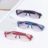 【cw】 Bifocal Rimless Eye Protection TR Magnetic Therapy Presbyopia Eyeglasses Reading Glasses Anti Blue Light Eyeglasses ！