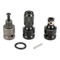 3 Pieces Impact Socket Adapter Drill Chuck Adapter for Pneumatic and Electric Wrenches