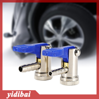 yidibai รถมอเตอร์ไซด์ยางสายการบินเติมลมวาล์วยาง Air Chuck CONNECTOR 6mm/8mm 1/4"