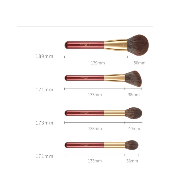 ducare-makeup-brush-set-ชุดแปรงแต่งหน้าสีแดง-12-ชิ้น-แปรงแต่งหน้า-ขนแปรงนุ่ม-ทำจากใยสังเคราะห์คุณภาพสูง-ใยพืช-100