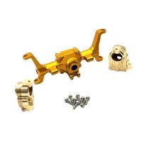 For FMS FCX24 Metal Front Portal Axle Housing and Brass Steering Knuckle 1/24 RC Crawler Car Upgrades Parts