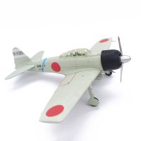 A6M 1/72นักรบเลขศูนย์รุ่นที่มีการจำลองสูงใบพัด WW2ญี่ปุ่นของประดับโต๊ะทำงานของสะสมเครื่องบินรบ