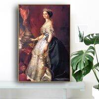 Eugenie De Montijo Portrait HD พิมพ์โปสเตอร์ Wall Art สำหรับห้องนั่งเล่นห้องนอนตกแต่งบ้าน