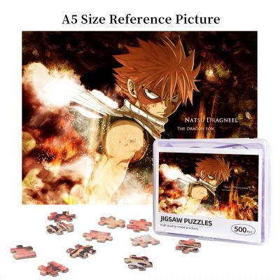 Fairy Tail Natsu Dragneel (3) Wooden Jigsaw Puzzle 500 Pieces Educational Toy Painting Art Decor Decompression toys 500pcs