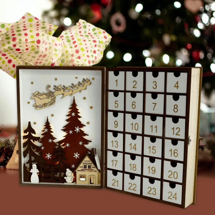 meriglare Advent Calendar 24 Day calendar Decoration for Bedroom ...