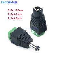 【CW】❈✹  1Set 12V 24V Male and Female Plug 2.1x5.5mm 3.5X1.35mm 5.5x2.5mm Jack TV Conversion