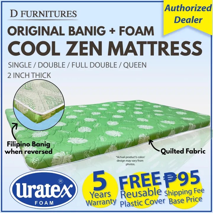 Original URATEX Cool Zen Mattress Quilted W Banig COD is available