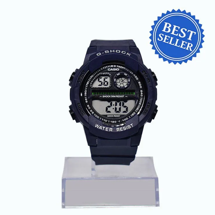 Casio black dial rubber strap for men dark blue lazada ph