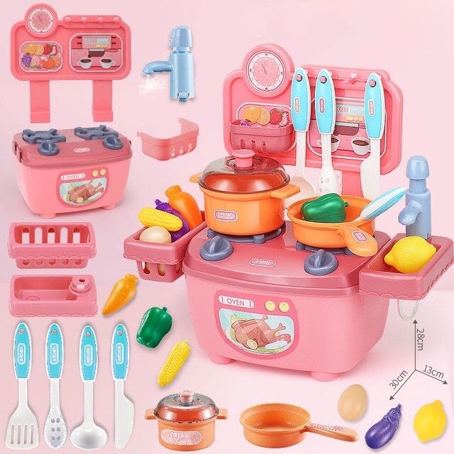 ẢNH THẬT) Bộ đồ chơi nấu ăn nhà bếp cho bé gái nhiều chi tiết, đồ ...
