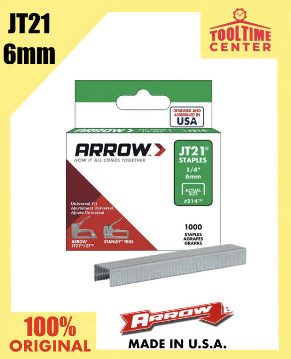 Arrow JT21 Staples 1/4 or 6mm (1,000 pcs.) Lazada PH