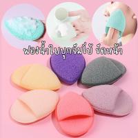 พร้อมส่ง ฟองน้ำขัดหน้า ฟองน้ำใยบุกทรงหยดน้ำขัดหน้า ฟองน้ำทำความสะอาดหน้า face sponge face scrub ฟองน้ำล้างหน้า รูปไข่