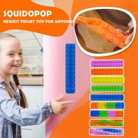 Squidopop ของเล่น Fidget Sucker มายากลของเล่นเสื้อลายหนวดปลาหมึกของเล่นบรรเทาความเครียดของเล่น Fididget P5W2