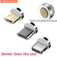 12th Generation Magnetic Cable Plug Round Fast Charging Adapter Tips For iPhone XS Samsung Huawei Xiaomi Magnet Charger Plugs Cables Converters Cables