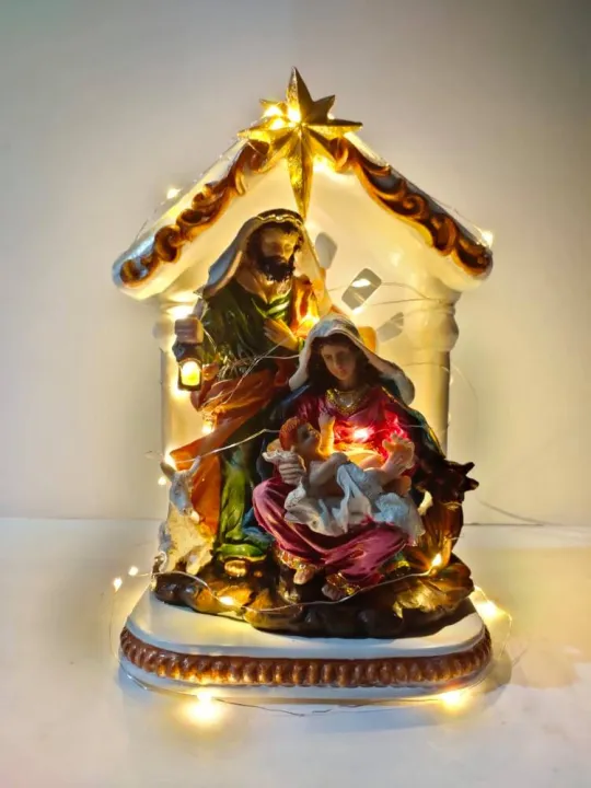 Christmas Belen Nativity Holy Family Scene in Arc Backdrop | Lazada PH