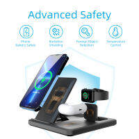 15W Fast Wireless Charger Stand สำหรับ 14 13 12 11 XS XR X 8 3 In 1แท่นชาร์จสำหรับ 8 7 SE Pro