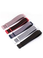 Suitable for Huawei watch4/GT3 2pro Sports Velcro Canvas Black Nylon Watch Strap 20/22mm Male