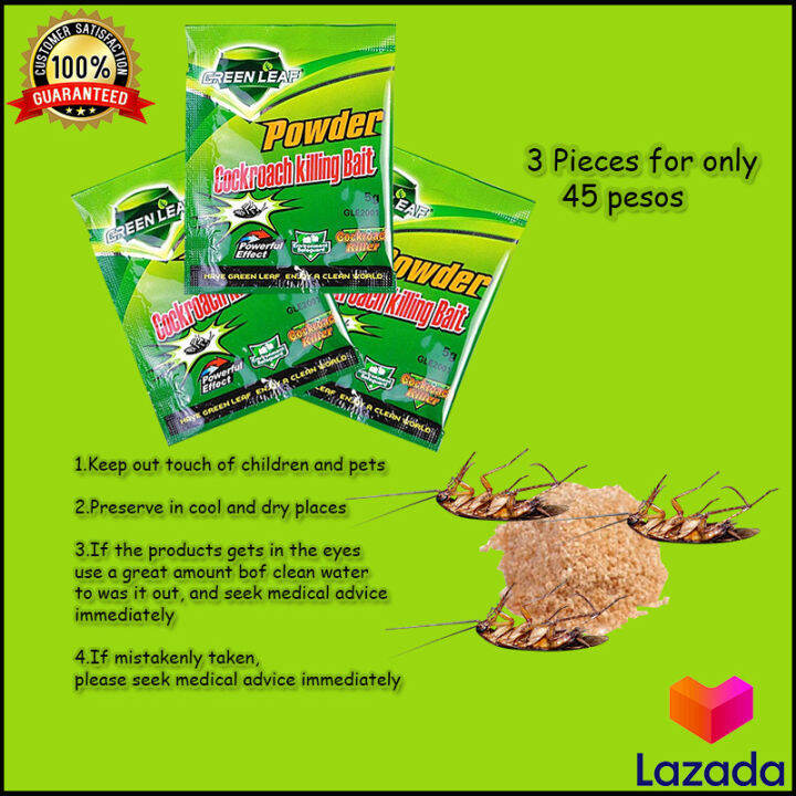 Green Leaf Powder Ant, Fly, Cockroach Killing Bait (3 pieces) pests