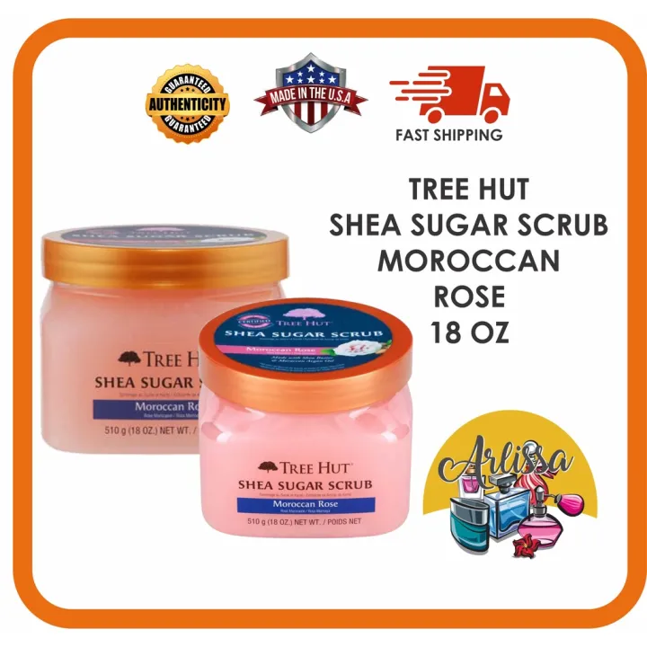 Arlissa Tree Hut Shea Sugar Scrub Moroccan Rose 18oz 510g Lazada Ph