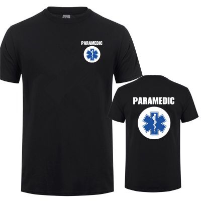 Paramedic ผู้ชาย T เสื้อฤดูร้อนแขนสั้น Paramedic Duty เสื้อยืดผ้าฝ้าย EMT ผู้ชาย TShirt OT-005