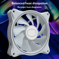 120mm Cooler Master MF120 HALO Cooling Fan Dual Loop ARGB Desktop PC Case Cooler Processor Cooling Desktop Computer Accessories