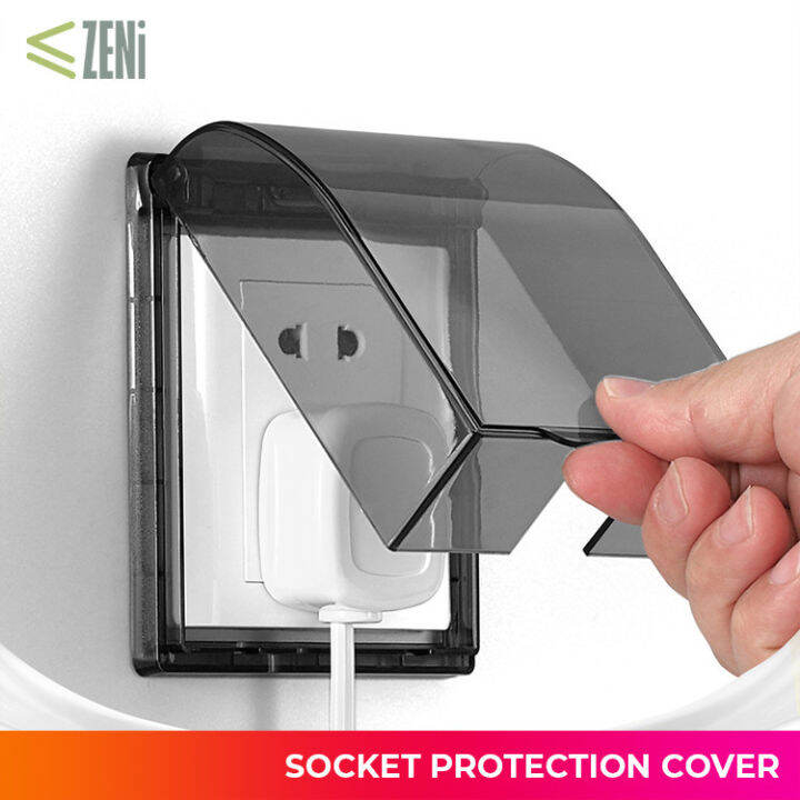 ZENi Socket Switch Cover Water Splash Protection Case for Bathroom