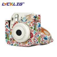 Lycklig เคสกล้องหนัง PU,ถุงคลุมกระเป๋าป้องกันสำหรับ Fujifilm Instax Mini 9 8 8 Plus กล้องฟิล์มสำเร็จรูปพร้อม Tali Bahu